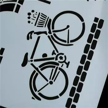 Трафареты для наслоения башенных велосипедов для стен, живопись, скрапбукинг, штамповка, декор для альбома