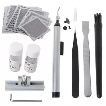 Трафареты для реболлинга Paste Tin Balls Station Steel Mesh Reball Kit