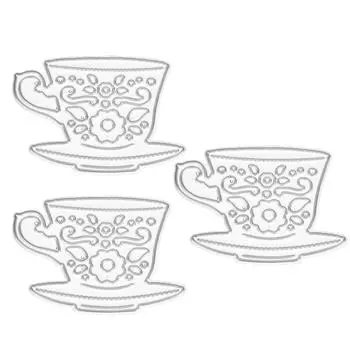 Трафареты для резки чайных чашек Удобные, практичные, прочные, простые, тонкие, металлические трафареты