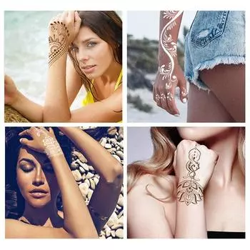 Трафареты для татуировок хной, полые временные шаблоны для татуировок, шаблоны для струйной татуировки, трафареты для татуировок, наклейки
