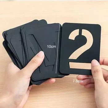 Трафареты, шаблоны букв и цифр, набор трафаретов для букв, шаблон для окраски распылением 42pcs/set