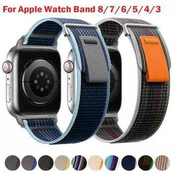 Trail Loop для Apple Watch ремешок 49 мм 44 мм 40 мм 45 мм 41 мм 42 мм 38 мм браслет Correa iWatch Ultra series 8 se 7 6 5 3 ремешок