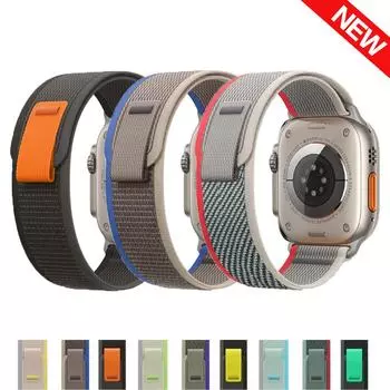 Trail Loop для Apple Watch ремешок 49 мм 44 мм 40 мм 45 мм 41 мм 42 мм 38 42 мм браслет Correa iWatch Ultra series 7 6 5 3 se 8 ремешок