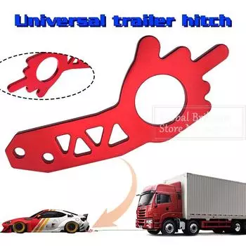 Trailer Hook Car Rear Bumper Tow Hook Aluminum Alloy Trailer Towing Tool Car Accessories Blue/Red/Black Modified Decorative Hook чёрный