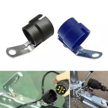 Держатель вилки прицепа, крышка парковки, держатель вилки подвески, вилка прицепа для вилки на 7 и 13 контактов, модернизированная пластиковая крышка чёрный