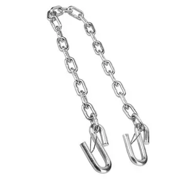 Trailer Safety Chain, Trailer Safety Chain, 3500 lb Tow Wire Rope with Double Spring Clip Hook for Trailer RV Boat