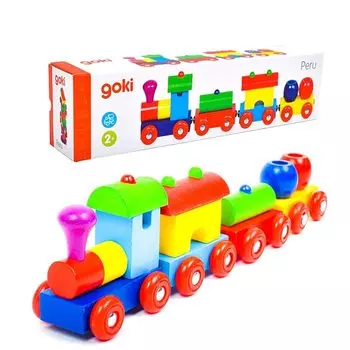 train train wooden educational toys toys 2 years old magnet Gollnest&Kiesel Gornest & Kiesel magnetic train Peru (G55974)