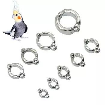 Training Activity Clip Bird Supplies Parrot Foot Rings Bird Leash Accessories Bird Leg Rings inner diameter 4.5 mm