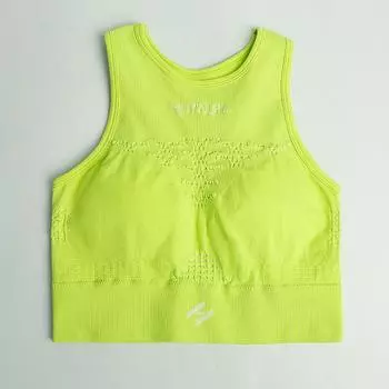 Training Compression Stretch Exercise Vest Fitness Yoga Clothes Beauty Back Women Running Aerobics Shockproof Bra Strap Chest Pad Green S