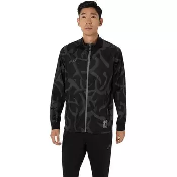 Training Wear Dry Graphic Stretch Knit Jacket 2031E985 Unisex Adult 001 2XL [ASICS] (Performance Black)
