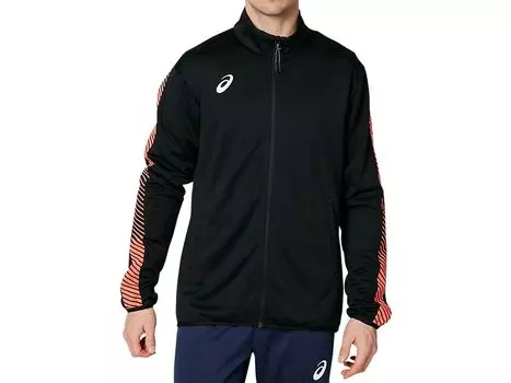 Training Wear Training Jacket 2031A778 Performance Black x Flash Coral Japan S to Japanese size [ASICS] (Slim) [Men s] Men s (equivalent S)