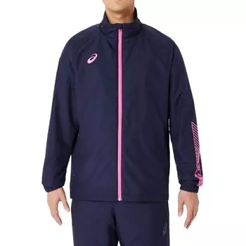 Training Wear Tricot Breaker Jacket 2031E745 Midnight x Hot Pink 3XL [ASICS] Men s