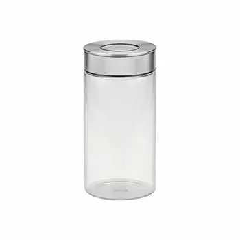 Tramontina 61227/040 Presza One-Touch герметичный и открывающийся стеклянный контейнер (канистра), 0,4 галлона (1,4 л), Термостойкая стеклянная пищевая банка, контейнер для хранения