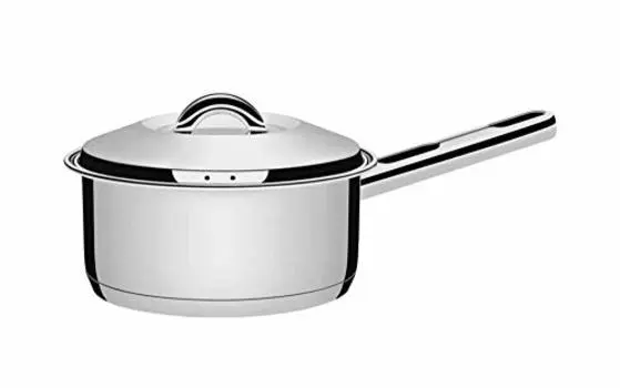Tramontina 62501/240 Solar, кастрюля из нержавеющей стали с 3-слойным дном, 9,4 дюйма (24 см), Теплопроводность, 3-слойная конструкция, нержавеющая сталь, можно мыть в посудомоечной машине