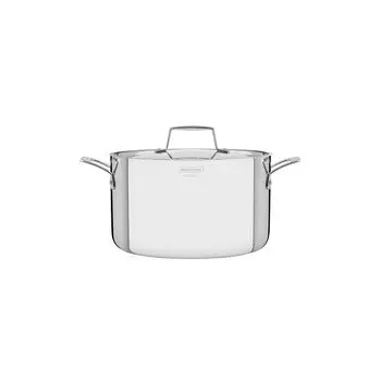 Tramontina Deep Deep Stainless All Three Посудомоечная машина IH Сделано в Бразилии TRAMONTINA Кастрюля, Двуручная кастрюля, Grano, 20 см, Сталь, Ящики, Безопасная, Газовая, серебряный
