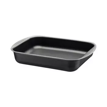 Tramontina Grill Pan Brazil 28cm x 22cm Deep Aluminum Dishwasher Safe Gas Direct Fire Compatible Lightweight High Heat Conductivity Made in Brazil