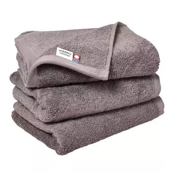 Tramparan Imabari Towel Face Towel Set of 3 Luxe Made in Japan Thick Hotel Specifications Water Absorbent Cotton 100% (Cocoa Brown)