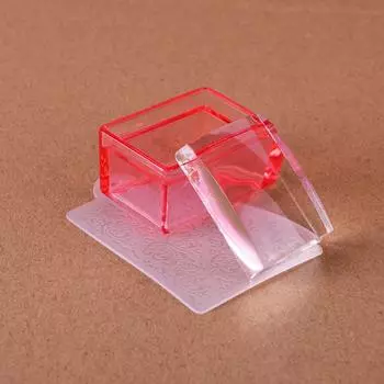 Transfer Template Kits Manicure Scraper Rectangle Nail Stamper Jelly Nail Art Stamper Scraper Set