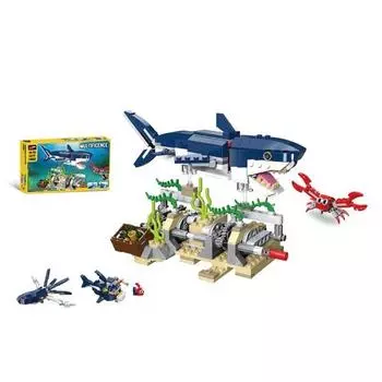 Трансформация Декул Бисцитой Акула 3 в 1 LEGO Совместимый блок LEGO 31009