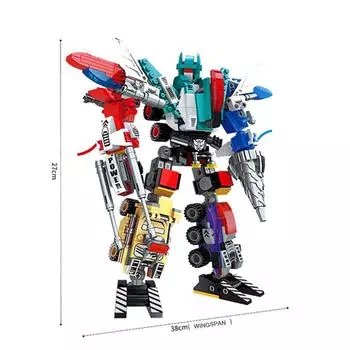 Трансформация серии 6 в 1, фигурки, кирпичи, городской робот, создатель, строительные блоки, игрушки для детей