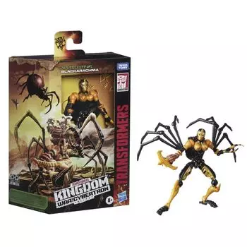Transformers War for Cybertron Kingdom Series Deluxe Class Black War for Cybertron Kingdom Deluxe Blackarachnia Widow/Transformers