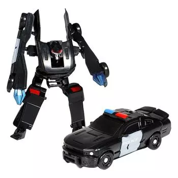 Трансформирующаяся игрушка-робот, трансформируемая кукла, может быть превращена в игрушечную машинку, подходит для мальчиков и девочек в возрасте от 6 лет и старше, 8 дюймов One Size чёрный