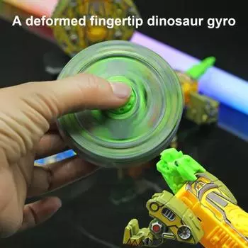 Трансформирующийся динозавр Fidget Spinner Игрушка Снятие стресса Тревога Дети Подростки Взрослые Деформация синий