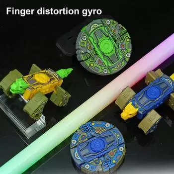 Трансформирующийся динозавр, спиннер, игрушка для снятия стресса, тревоги, для детей, подростков, взрослых, деформирующийся динозавр, вращающаяся игрушка, гироскоп на кончике пальца синий