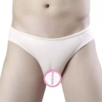 Трансгендерное цельное нижнее белье со скрытой искусственной вагиной для мужчин XXL