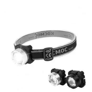 Трансграничная COB Мощная фара с зарядкой через USB Освещение для кемпинга Красный и белый двойной источник света Открытый ходовой фонарь