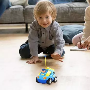 Трансграничная детская электрическая гоночная машинка на дистанционном управлении 6602 Cartoon 2 игрушечная машинка на дистанционном управлении One Size синий