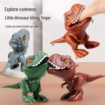 Трансграничная игрушка-динозавр, кусающий палец – уникальная и забавная детская игрушка-динозавр, кусающий руку, вдохновленная интернет-тенденцией Douyin
