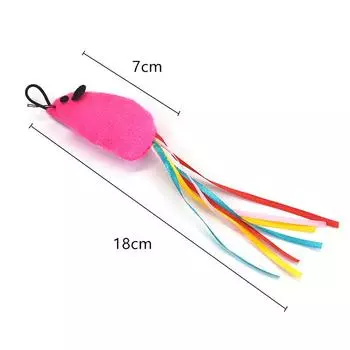 Трансграничная игрушка для кошек, сменная голова для мышки, дразнящая кошачья палка, плюшевая игрушка для кошек, сменная голова для удочки