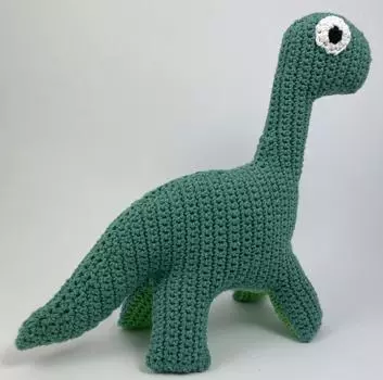 Трансграничная Nellas Cottage, вязаная крючком динозавр, плюшевая вязаная игрушка динозавра, декоративная подушка на день рождения, семейная игрушка