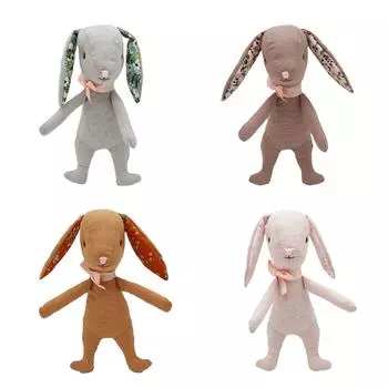 Трансграничная новая хлопково-льняная кукла, детская комфортная кукла-кролик, игрушка, Рождественский подарок, декоративная подушка с праздничными поздравлениями