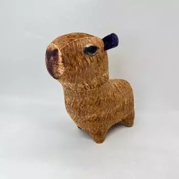 Трансграничная новая имитация капибары-грызуна Капибара, плюшевая игрушка, кукла, рождественский подарок, праздничные поздравления, декоративная подушка, игрушка 20cm