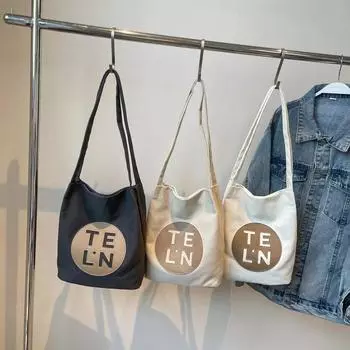 Трансграничная новая сумка-тоут с надписью «Большая вместимость» для женщин, модная сумка-мессенджер через плечо для студентов