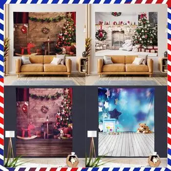 Трансграничная рождественская висящая ткань на стене звездное небо фон ткань с принтом гобелен 100x75cm