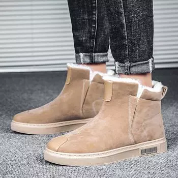 Трансграничная тенденция: Мужские и женские зимние ботинки с бархатной подкладкой — модели Warm Snow и Martin 43