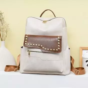 Трансграничная внешняя торговля женская сумка Минималистичный рюкзак 2024 Новый уличный тренд из искусственной кожи Модный рюкзак из мягкой кожи Рюкзак для отдыха