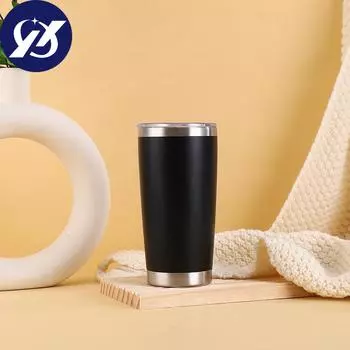 Трансграничная высококачественная чашка-термос из нержавеющей стали 20 унций 304 Amazon, автомобильная кружка для льда, портативная портативная уличная кружка 20oz чёрный