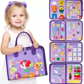 «Трансграничное раннее обучение: фетровая головоломка и игровая доска для детей»