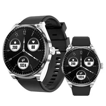 Трансграничные Bluetooth-наушники S9 и смарт-браслет: Пульс, монитор сна, артериальное давление, прогноз погоды, фотографии и функции поиска. чёрный