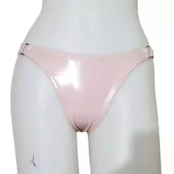 «Трансграничные европейские и американские сексуальные трусики-стринги из яркой кожи с металлической пряжкой» L