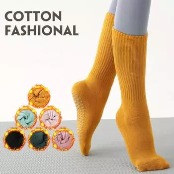 Трансграничные продажи носков для йоги, женских носков средней длины для фитнеса, носков для пилатеса, носков для взрослых в помещении для голени as the picture