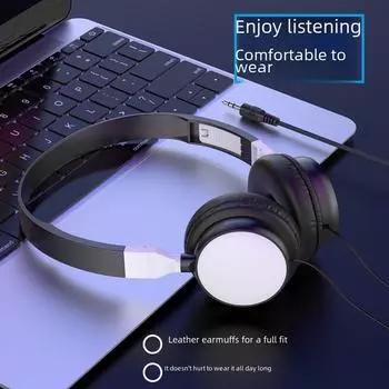 Трансграничные проводные наушники: Электронная клавиатура и использование компьютера в офисе, онлайн-занятиях и обучении black чёрный