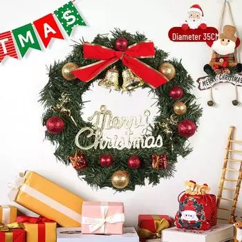 «Трансграничные рождественские венки и украшения для дверей в виде оленей» Reindeer Christmas Circle
