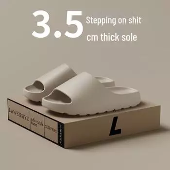 Трансграничные спортивные и домашние тапочки 2024 года: Сандалии из ЭВА на толстой подошве для мужчин и женщин 38-39 грязно-белый