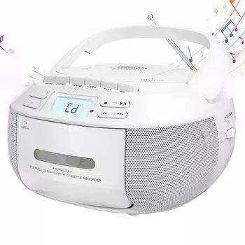 Трансграничный Bluetooth-бумбокс: CD/USB/Радио/MP3-плеер Domestic sales белый