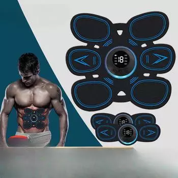 Трансграничный фитнес EMS Паста для мышц живота Домашняя тренировка ленивых мышц Артефакт Вибрирующая пластичность живота Интеллектуальный тренажер для брюшного пресса